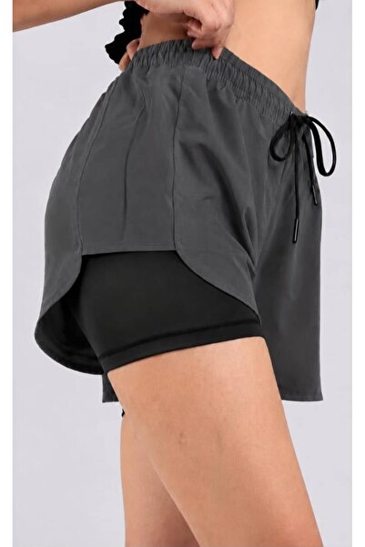 Award Fashion Γυναικείο αθλητικό σορτς δύο στρώσεων που στεγνώνει γρήγορα με ...