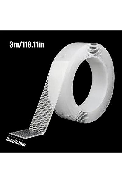 Choice1 3pc 1pc Ultra-strong Double-sided Adhesive Nano Tape, Clear Removable...