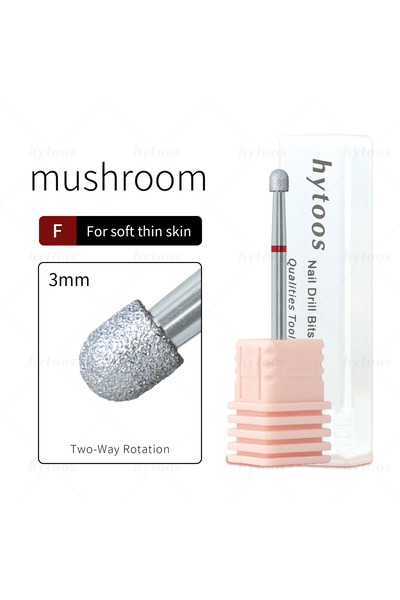 Choice1 C3035-FS) HYTOOS Mushroom Diamond Nail Drill Bits Chrome Pro Russian ...