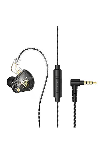 Choice AK6PRO-Black QKZ AK6/AERS/AK6 PRO Wired Headphones Dual Drive HiFi Ear...