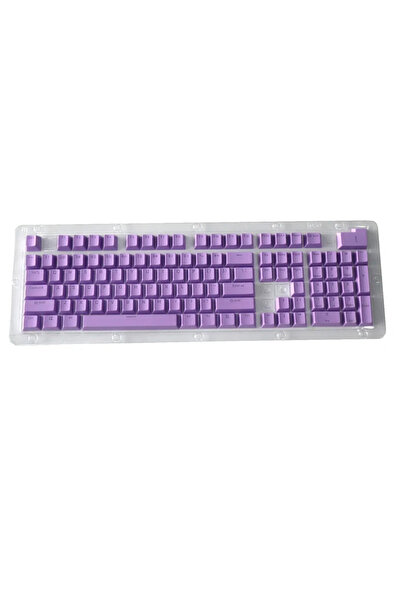 Choice Purple New 104pcs Double-shot Backlight Universal Replacement Key Cap ...
