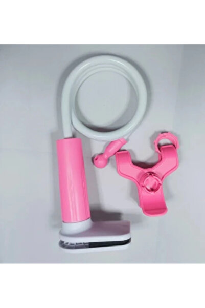 Choice Pink 360 Clip Mobile Phone Holder Stand Portable Flexible Lazy Bed Des...