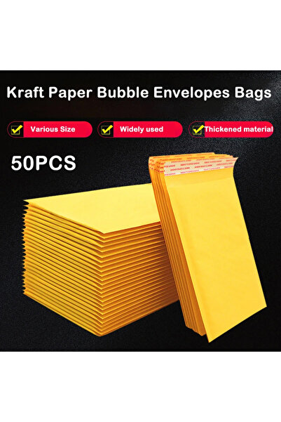 Choice3 13x21cm 50PCS Kraft Paper Bubble Mailers Envelopes Bags Bubble Mailin...
