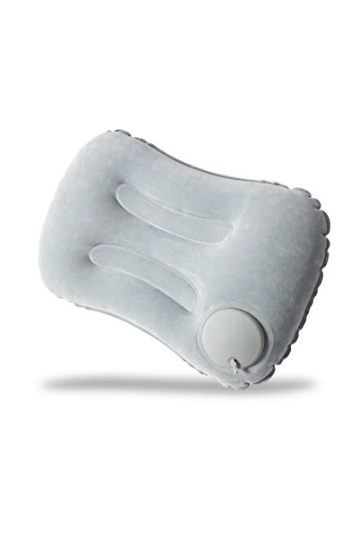 Choice grey Portable Comfortable Inflatable Pillow, Camping Pillow, Pool Pill...