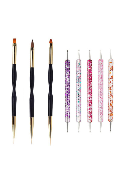 Choice1 11 5/20Pcs Nail Art Brush Design Tip Painting Drawing Carving Dotting...