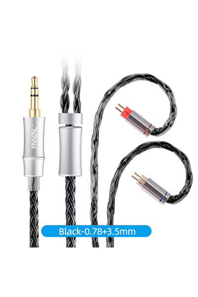 Choice Black 0.78mm 3.5mm FAAEAL Replacement Earphone Cable 0.78mm/QDC Pin 16...