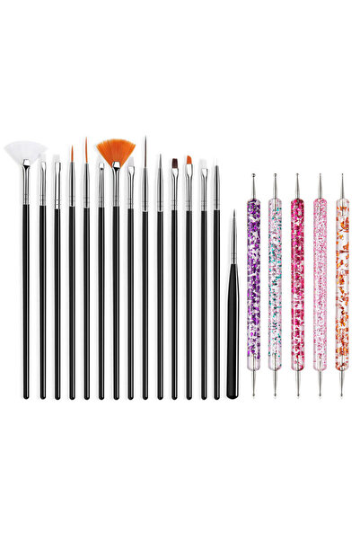 Choice1 05 5/20Pcs Nail Art Brush Design Tip Painting Drawing Carving Dotting...