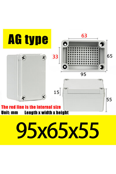 Choice16 AG95X65X55 AG Type Waterproof DIY Housing Instrument Case ABS Plasti...