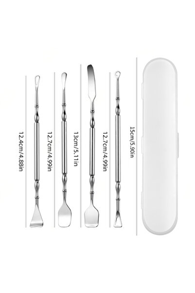 Choice6 4PCS COMBO Stainless Steel Blackhead Remover Tweezers Pimple Tool wit...