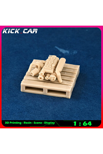 Choice9 2JZ with Bracket Kicarmod 1/64 Vehicle Engine Model Car Diorama Uncol...