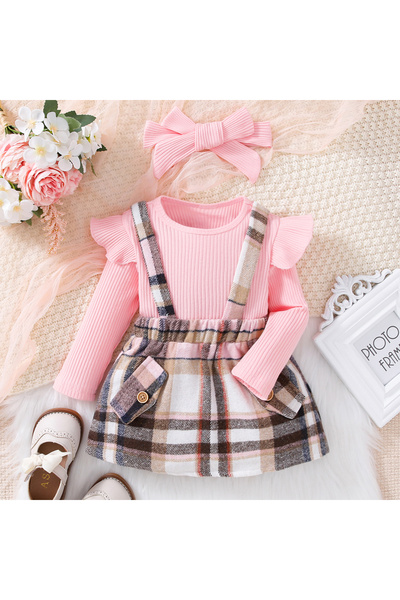 Choice 18-24M Pink New Spring and Autumn Cute Girl Pink Long sleeved Top Casu...
