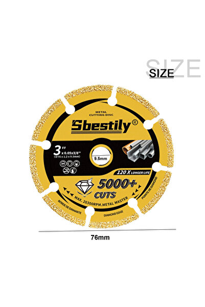 Choice 76mm 3 Inch Brazed Cutting Disc Mini Diamond Cutting Wheel Angle Grind...