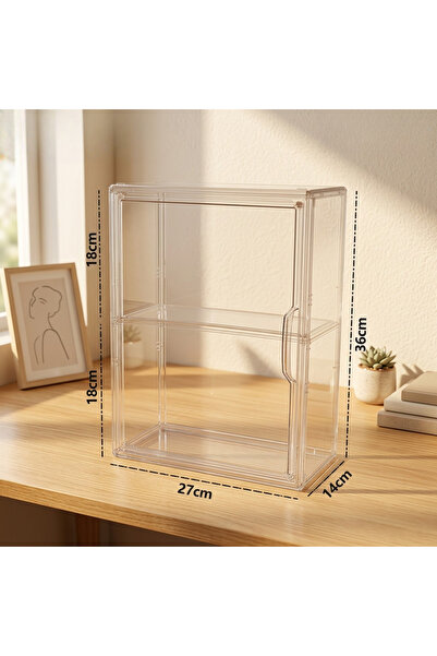 Choice1 One-layer partition Transparent Storage Box with Partition Dustproof ...