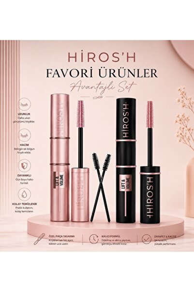 HİROS'H Extension Mascara Advantageous Set of 2 Mascara Ultra Volume - Ultra ...