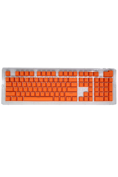 Choice orange New 104pcs Double-shot Backlight Universal Replacement Key Cap ...