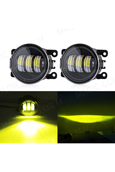 Choice7 مصباح ضباب LED بلون الكهرمان لسيارات سيتروين وفورد وهوندا وسوزوكي وإي...