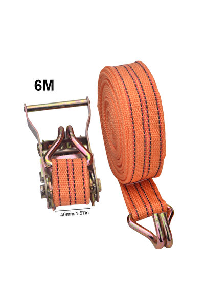 Choice 6 Meter Heavy Duty Ratchet Tie Down Straps 3-10 Meter Long 40mm Wide D...