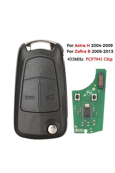 choice2 2B Astra H 7941 Key jingyuqin 2/3Button Flip Remote Key 433MHZ PCF794...