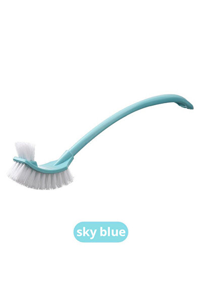 Choice blue Multi-function Double Head Clean Toilet Brush Soft Hair Plastic C...