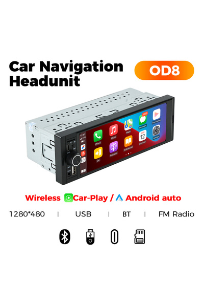 Choice OD8 wireless CP AA MEKEDE 6.86 Inch 1Din Carplay Android Auto Car Radi...