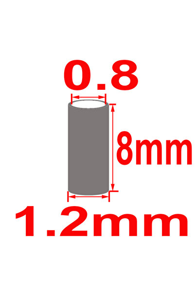 Choice 1.2x8mm 100pcs Simpleyi 100pcs/Lot Round Copper Fishing Line Aluminum ...