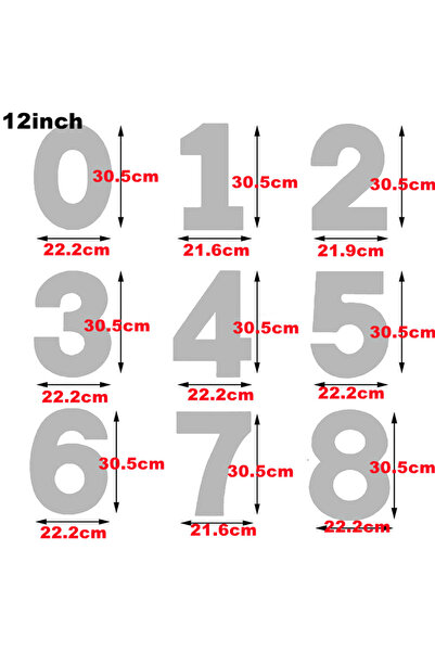 Choice 12inch 10/12/14/16Inch Large Number Cake Stencils Molds Anniversary Ca...