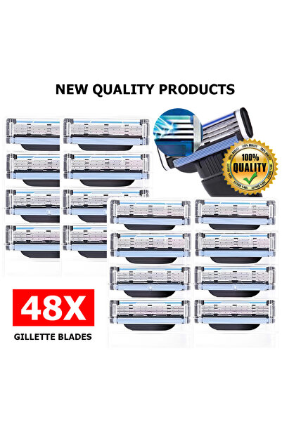 Choice1 48PCS 48PCS Stainless Steel Blade Sharp 3 Layer Safety Razor for Mach...