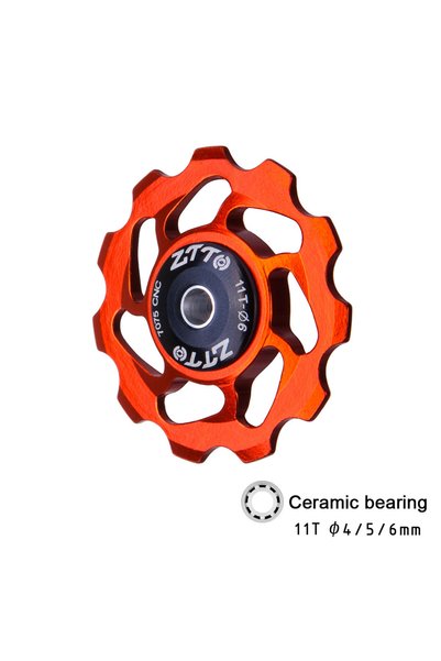 Choice9 ZTTO 1pcs RED ZTTO 11T MTB Bicycle Rear Derailleur Jockey Wheel Ceram...