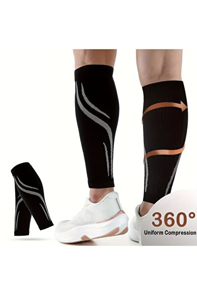 Choice L-XL black 1Pair Calf Compression Sleeves for Women & Men | Breathable...