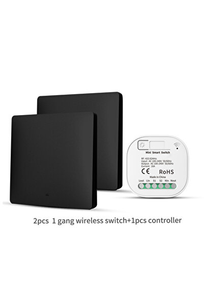 Choice4 مفتاح إضاءة لاسلكي ذاتي التشغيل 2X1V1 B RF433، يعمل بالطاقة الحركية ب...