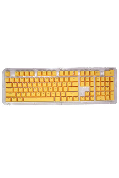 Choice YELLOW New 104pcs Double-shot Backlight Universal Replacement Key Cap ...