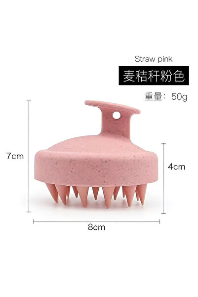 choice2 1pc pink-074 1/2 pcs Silicone Shampoo Brush Body Massage Brush Bath S...