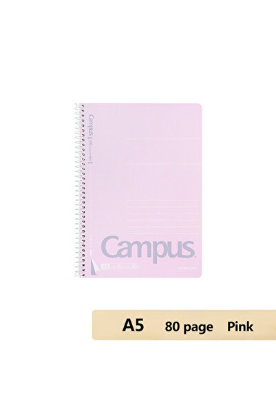 choice2 A5 Pink Japan KOKUYO Coil Notebook 80 Page Campus Horizontal Line Spi...