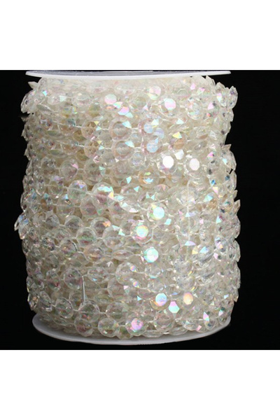 Choice 2 10M Acrylic Crystal Bead Curtain Clear Garland Strand Hanging Chains...