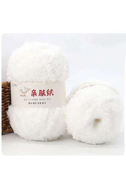 Choice 1473397 50g/Bundle Chenille Yarn Soft Thin Coral Velvet Towel Threads ...