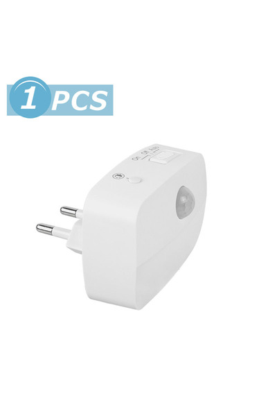 Choice EU Plug 1 White Wireless LED Motion Sensor Night Light Plug In Motion ...