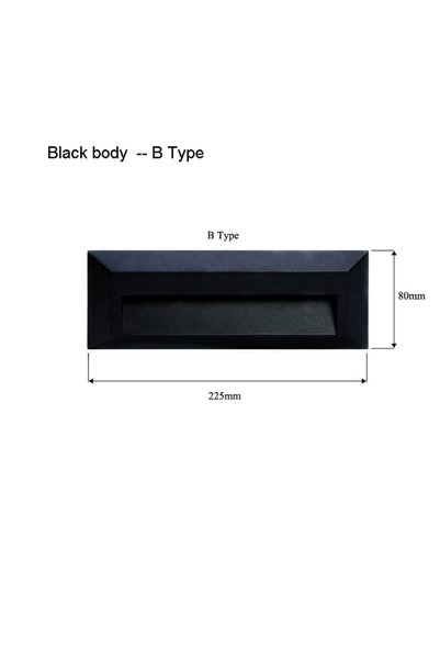 Choice 6W Warm White 3000K B- Black shell Surface Mounted LED Stair Step Ligh...