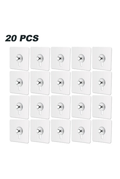 Choice3 20pcs 20pcs Non-Marking Punch-Free Screw Stickers Wall Picture Hook S...