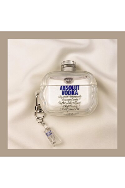 Choice1 1 AirPods Pro3 Absolut Vodka AirPods Case Clear Bottle Shape With Min...