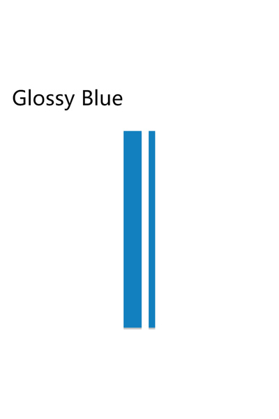 Choice Glossy Blue Universal Car Hood Cover Sticker Classic Stripes Graphics ...