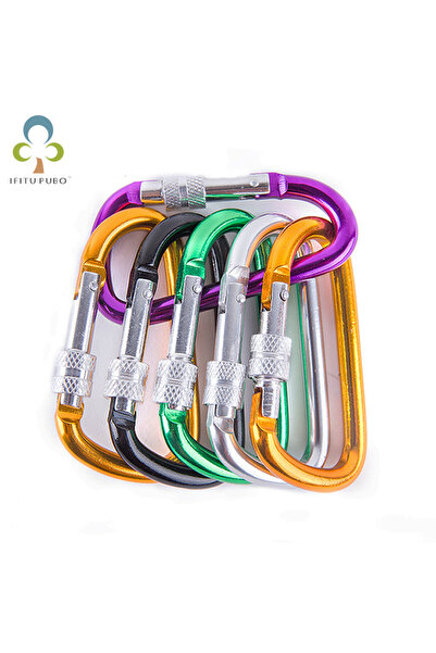 Choice 4Pcs Size 8 4Pcs 8cm/7cm/6cm/5cm Aluminum Alloy Carabiner D-Ring Key C...