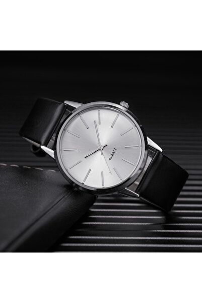 Choice Black White 2025 Men Watches Top Brand Luxury Brown Leather Band Quart...