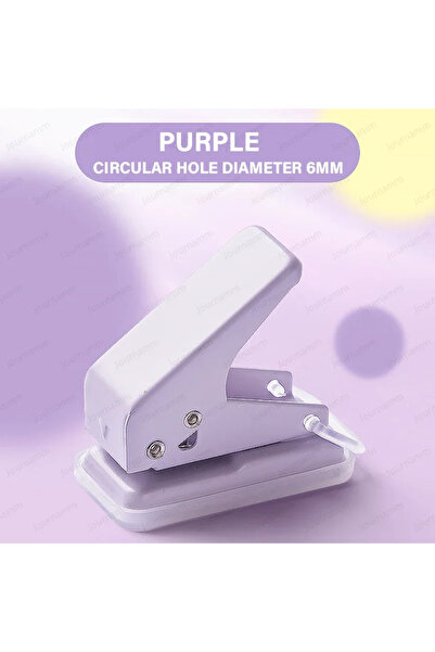 Choice B Single Ring Mini Hole Punch 1 Hole Cute Paper Punch Portable Round H...