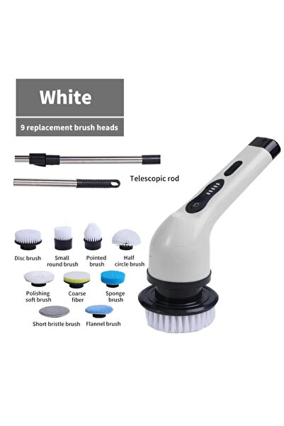 Choice5 200588-white9 فرشاة تنظيف كهربائية لاسلكية للحمام والنوافذ والمطبخ وا...
