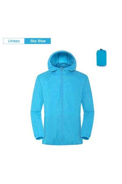 Choice XXXL Unisex-blue Camping Waterproof Jacket Men Women Windbreaker Men R...