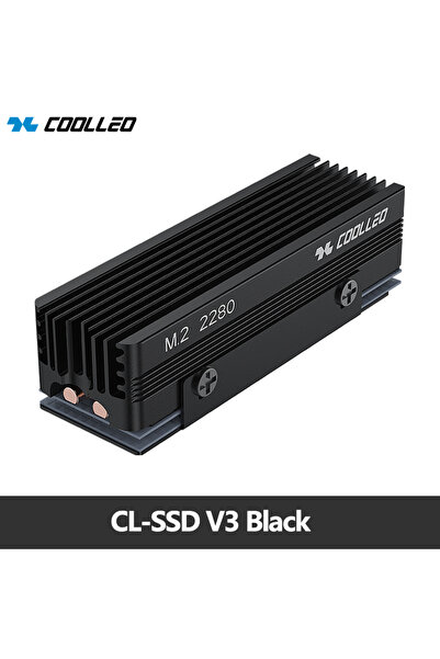 Choice1 CL-SSD V3 Black COOLLEO CL-SSD V3 M.2 2280 SSD Heat Sink with 14.8W/ ...