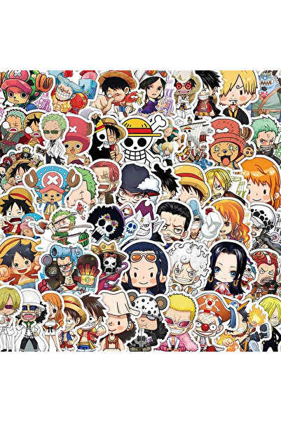 BANDAI 30 قطعة، 10/30/50 قطعة، ملصقات أنمي كلاسيكية من ون بيس، إصدار Q، لوفي ...