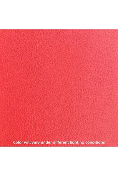 Choice 20x50cm Red 0.9mm Soft Artificial Leather With Self-adhesive Adhesive ...