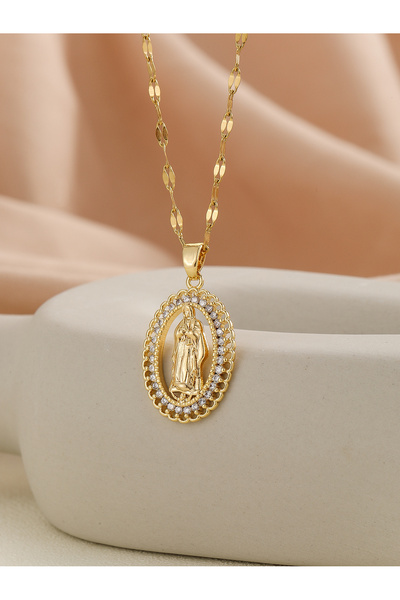 Choice TP-04034-01 Luxury Gold Plated Multicolor CZ Pendant Necklace, Elegant...