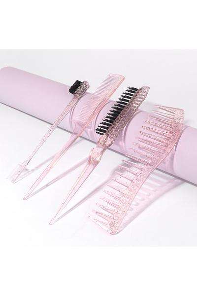 Choice FY 4pcs SSSS Hair Styling Comb Hair Brush Set, Teasing Edge Brush Rat ...